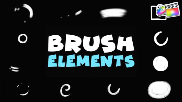 Videohive 48173231 Brush Elements | FCPX