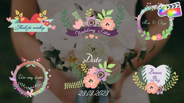 Editing Experience with Wedding Romantic Titles for FCPX on GFXHive.com