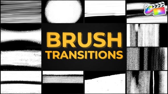 Videohive 46413402 Brush Transitions | FCPX