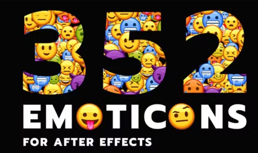 Videohive 28314889 352 Emoticon - Animated Emojis Pack