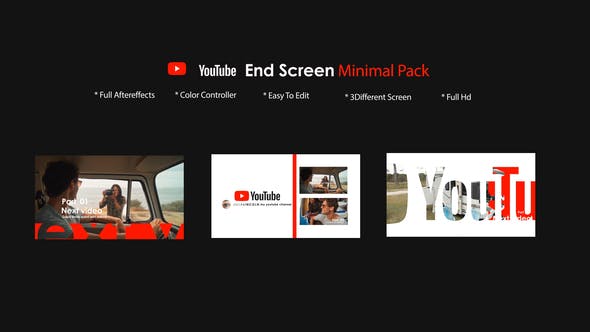 Videohive 48589811 Youtube End Screen Pack 3