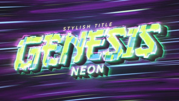 Elevate Your Video Editing with Neon Genesis Title & Logo