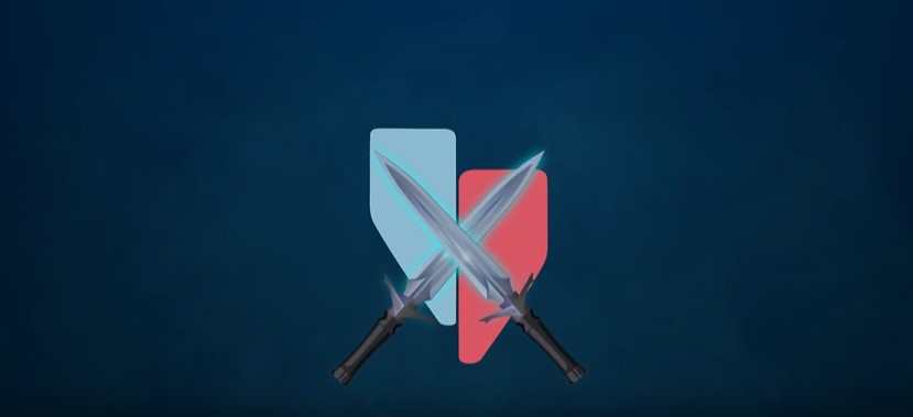 Videohive 43224281 - Swords Fight Gaming Logo Reveal