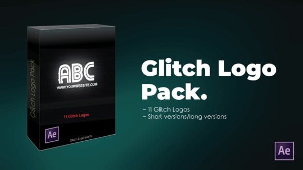 Experience Creative Chaos: Videohive 25506854 Glitch Logo Pack