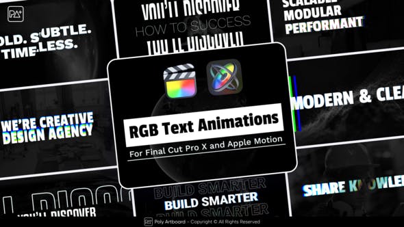 Videohive 50631145 RGB Text Animations For Final Cut Pro X