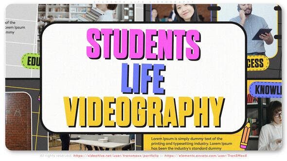 Videohive 50559563 Students Life Videography from GFXHive