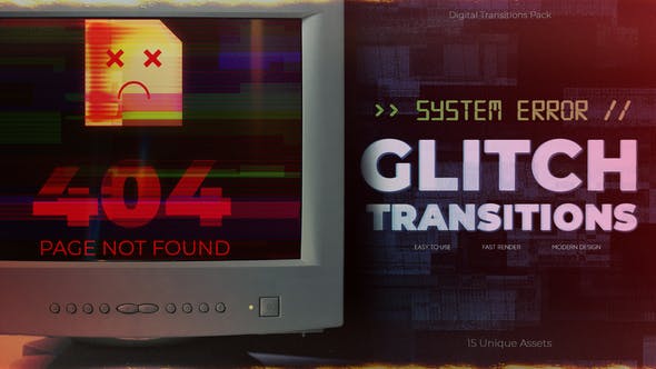 Elevate Your Edits with Videohive 50658244 - System Error Glitch