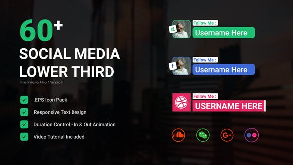 Elevate Your Edits with Videohive 50615834 - Social Media Lower Thirds