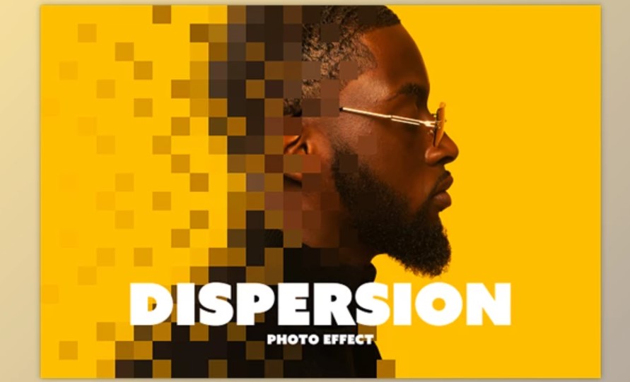 Unleash Creativity with the Pixel Dispersion Photo Effect - 92006594