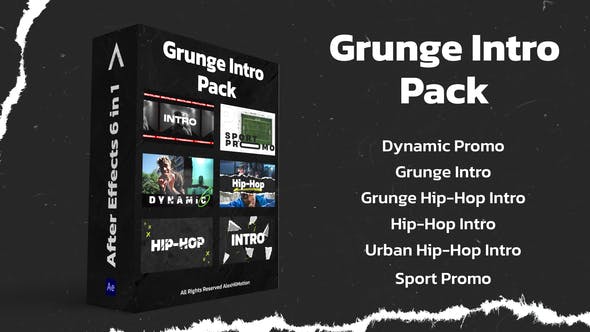 Editing Experience with Videohive 48999885 Grunge Intro Pack