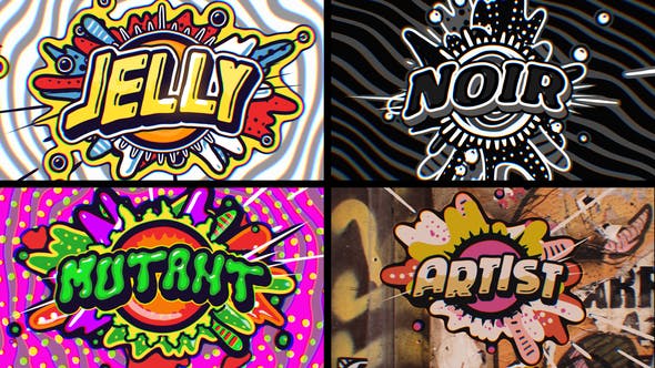 Unleash Your Creativity: GFXHive Download - Jelly Pop Title Opener (7 Pack)