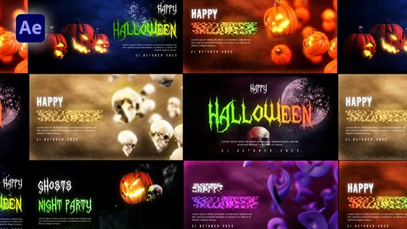 Videohive 48513773 Halloween Spooky Greeting Pack on GFXHive