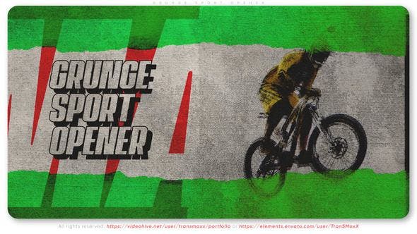 Elevate Your Editing with Grunge Sport Opener: A Videohive Gem