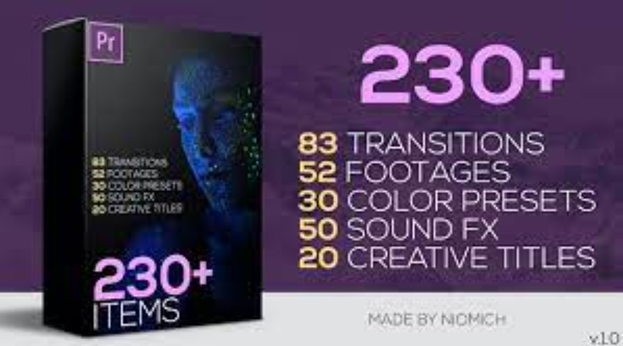 Unlock Creativity with GFXHive's 230 Premiere Pro Elements Big Pack