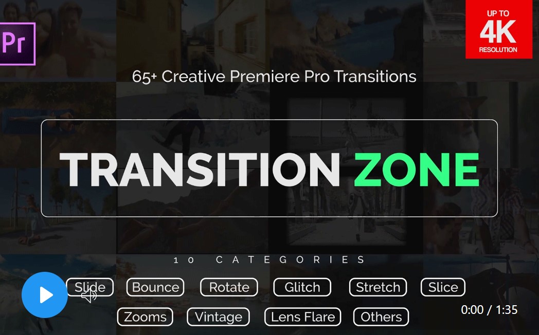 Elevate Your Video Editing with GFXHive's Transition Zone