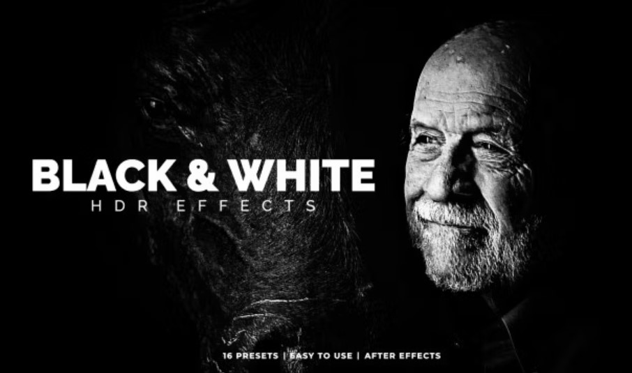 HDR Black & White Effects - 16 Presets for Striking Monochromatic Brilliance