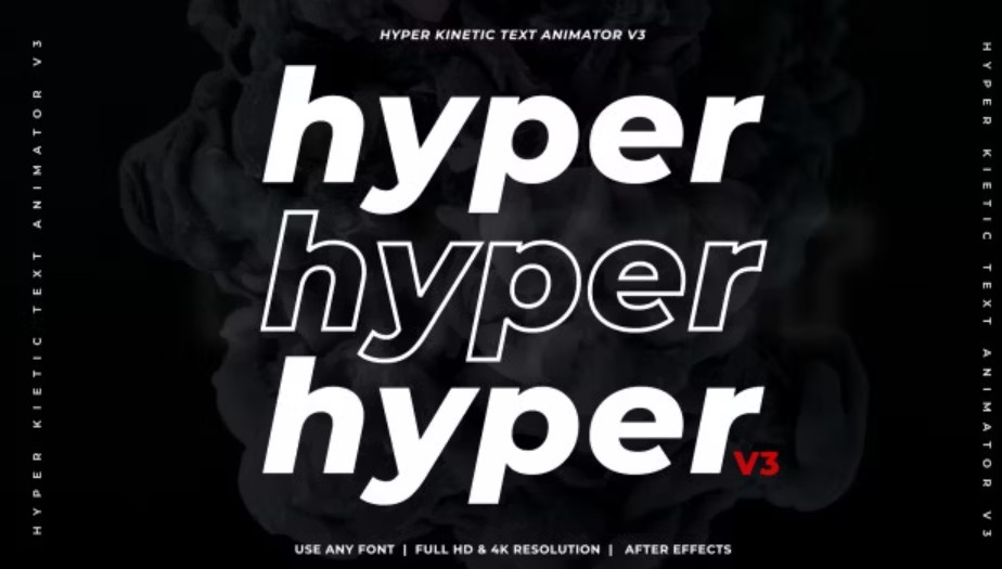 Hyper Kinetic Text Animator V3 - Elevate Your After Effects Creations