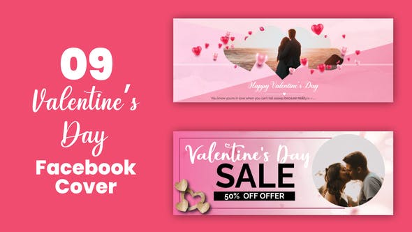 Videohive 35758596 Valentine Sale Offer Facebook Cover