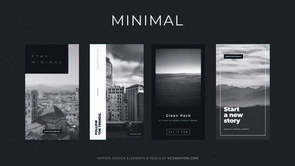 Dive into Creativity with GFXHive: Videohive 36802884 Stories – Minimal