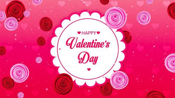 Videohive 42799522 Circle Motion Flowers Style Valentines Day Slideshow