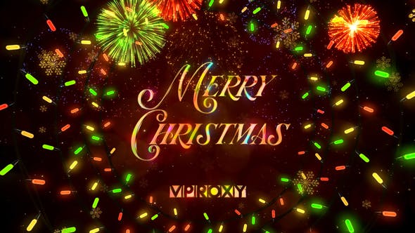 Videohive 42257499 Christmas Lights Greetings from GFXHive