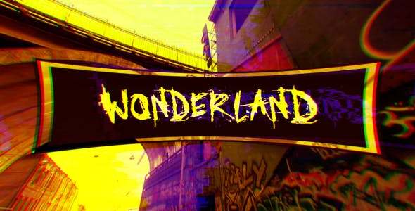 Cinematic Journey with Wonderland (Glitch Art Slideshow) - Videohive 15929551