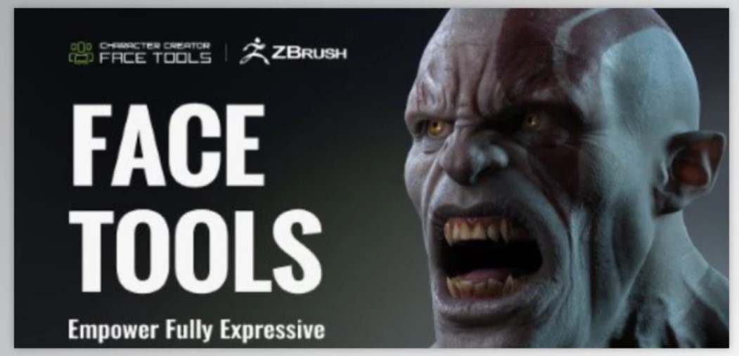 ZBrush Face Tools (v1.01 Character Creator 4) - Empowering 3D Facial Animation