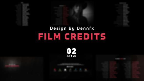 Videohive 50086621 Film Credits