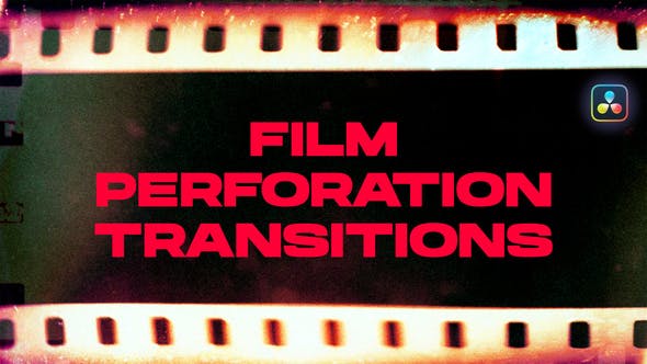 Videohive 50631452 Film Perforation Transitions | DaVinci Resolve