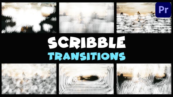 Videohive 50446449 Scribble Transitions | Premiere Pro MOGRT