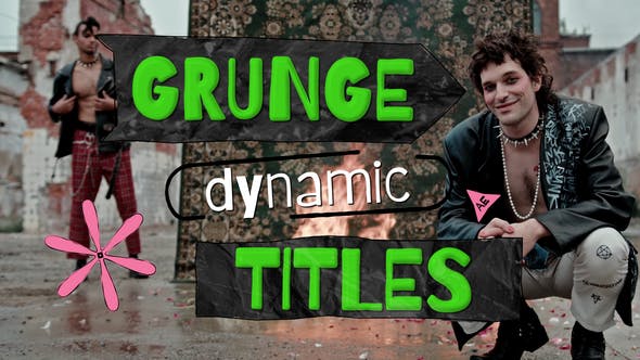 Unleash Creativity with Dynamic Grunge Titles on GFXHive