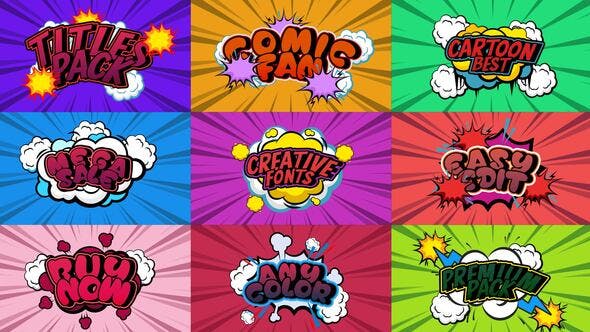 Elevate Your Creations: Videohive 48571280 Big Comic Titles