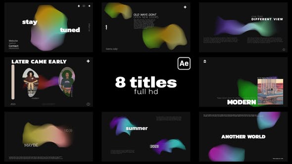 Videohive 46013514 Titles with Fluid Backgrounds on GFXHive