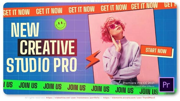 Explore the Videohive 43620326 Creative Studio for Adobe Premiere Pro