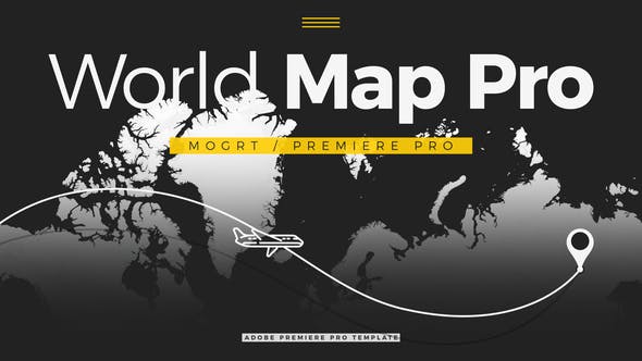 Dive into the World of Videohive 43415211 World Map Pro / MOGRT / Premiere Pro