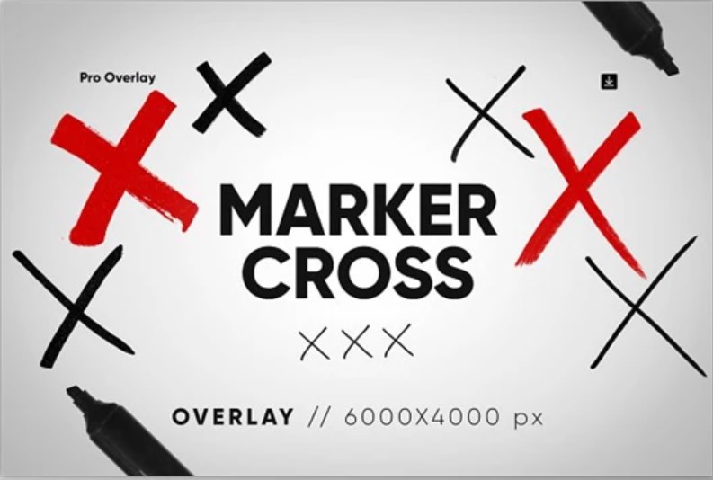 Unleash Creative Brilliance with the 25 Marker Cross Overlay HQ - 35807755