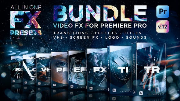 Videohive 24028073 Presets Pack for Premiere Pro: Effects, Transitions, Titles, LUTS, Duotones,