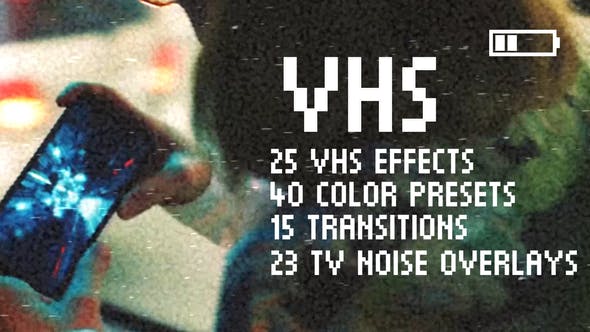 Unleash Nostalgia: VHS Effects Pack for Premiere Pro - GFXHive Delivers