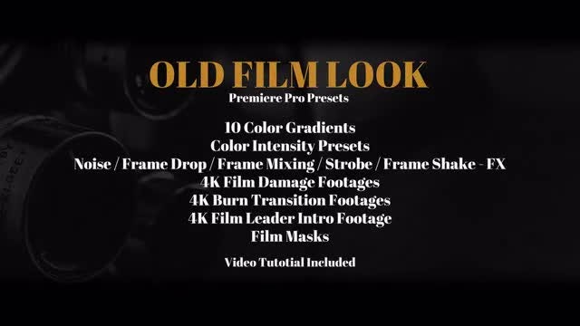 Dive into Nostalgia: Transform Your Videos with GFXHive's Old Film Look Presets