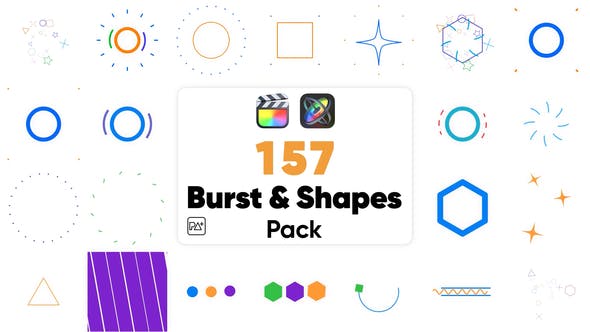 Get Videohive 48857941 Burst & Shapes Pack for Final Cut Pro X at GFXHive