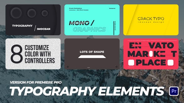 Unlock Creativity: Typography Elements | MOGRT for Premiere Pro