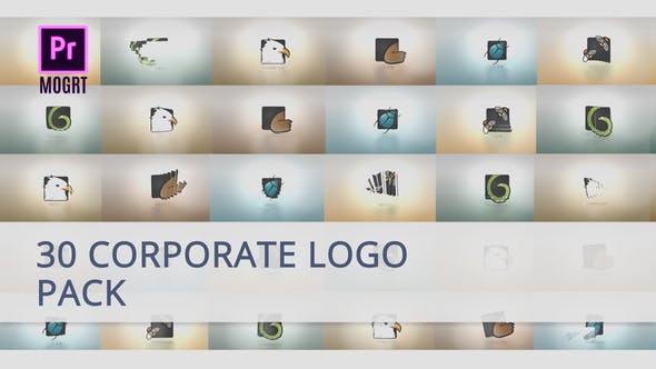 30 Corporate Logo for Premiere Pro MOGRT - GFXHive