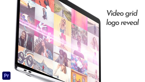 Videohive Video Grid Logo Reveal for Premiere Pro - GFXHive