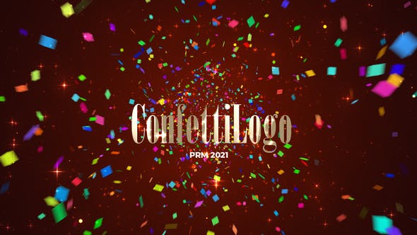 Capture the Festive Magic with Videohive 35432779 Confetti Logo