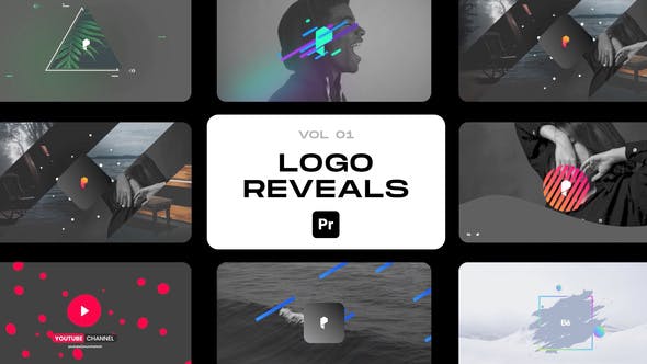 Revitalize Your Brand: 25 Colorful Logo Reveals with Premiere Pro - Videohive 34821923