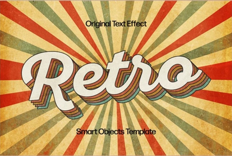 Explore the Retro Worn Text Effect - 92034645 on GFXHive