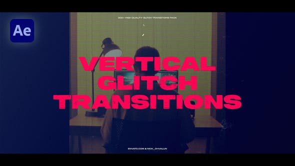 Elevate Your Video Editing with Videohive 50755006 Vertical Glitch Transitions