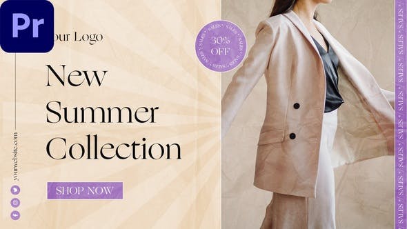 Videohive 39636695: Summer Collection Promo |MOGRT| on GFXHive