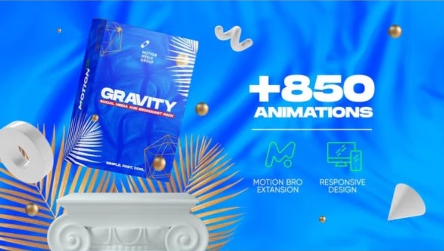 Gravity | Elevate Your Content with the Social Media and Broadcast Pack v1.1 (Videohive 2641406