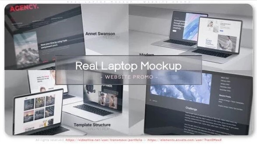 Real Laptop Mockup - Website Promo VH-50760457